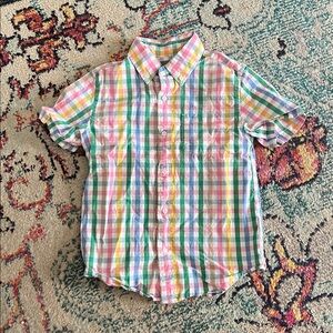 Crewcuts plaid print button down